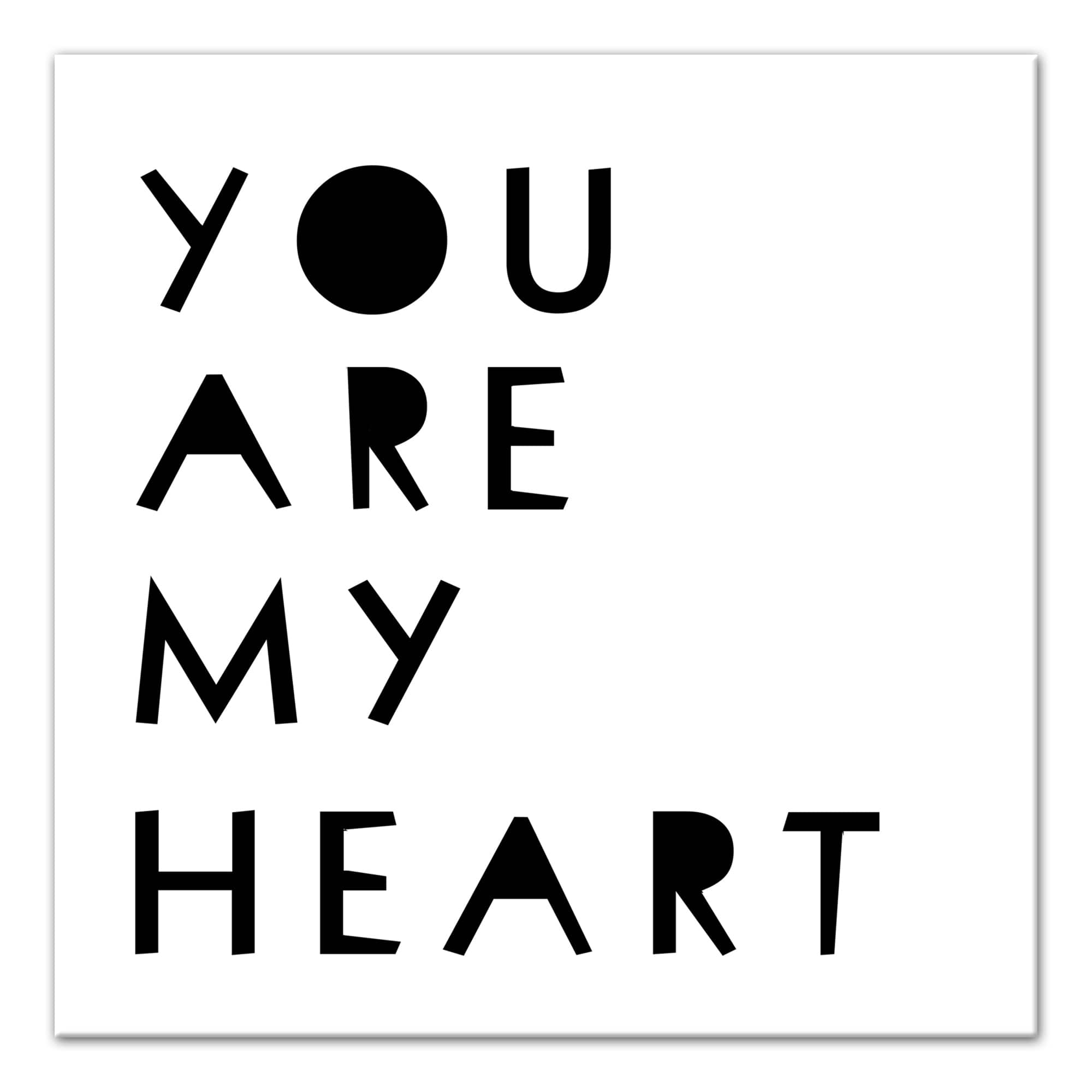 You Are My Heart Canvas Wall Art